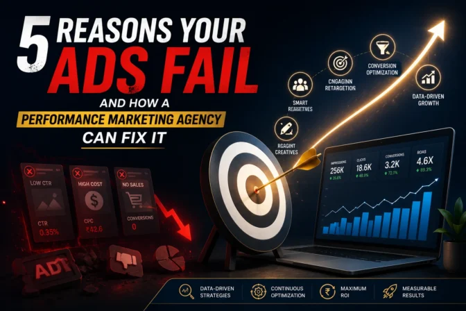 5 Reasons Your Ads Fail And How a Performance Marketing Agency Can Fix It